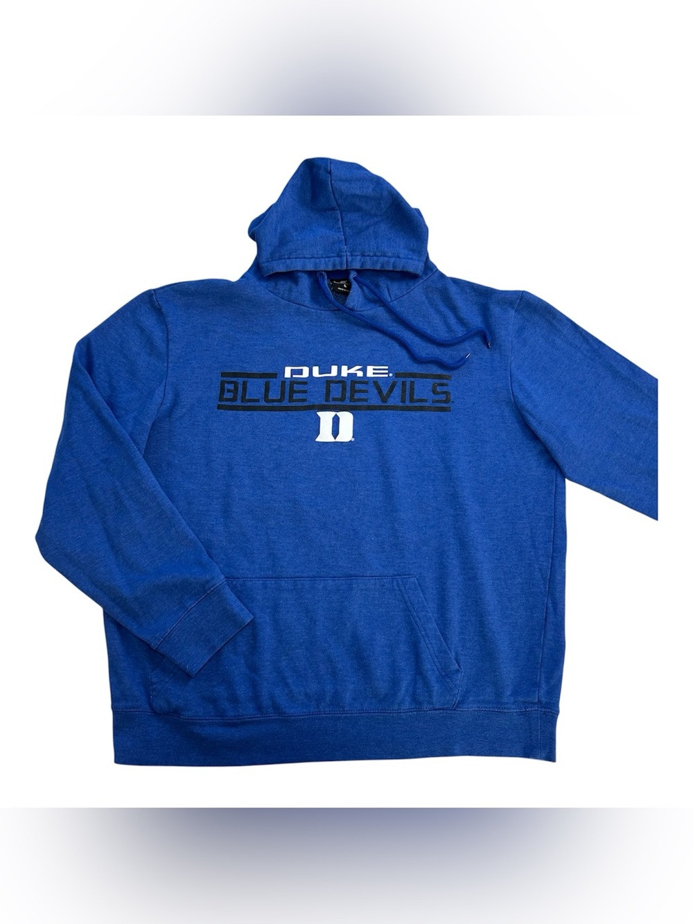 Duke Blue Devils NCAA Men’s Hoodie Colosseum Sweatshirt Blue Script size L